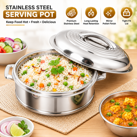 Semora Stainless Steel Insulated Serving Hot Pot 1500ML