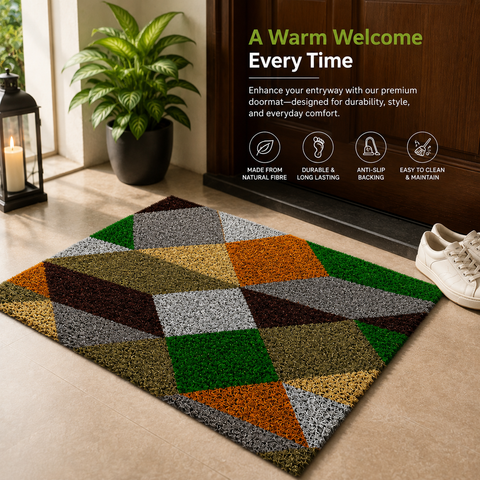 ONLYMAT NATURAL PRINTED COIR DOORMAT 40X60 CM