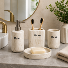Pure Bathset Acrylic Pano 1003 – Stylish Bathroom Accessories Set