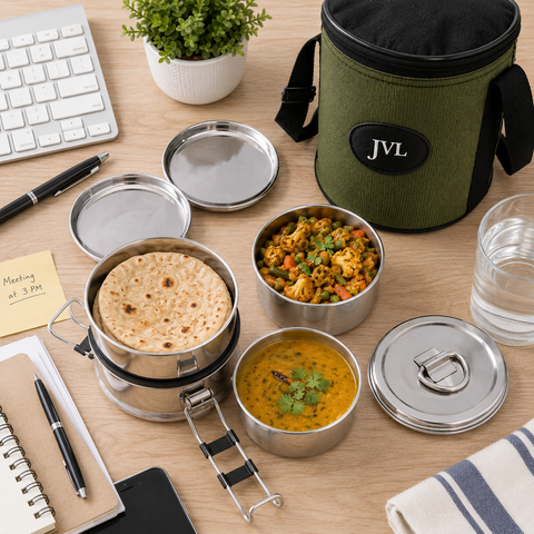 JVL Stainless Steel Leak Proof Lunch Box TLP-0 – Food Storage