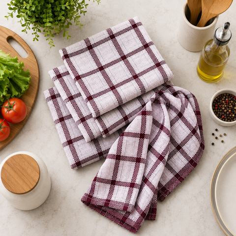 Semora Kitchen Cleaning Towel 5PC – Microfiber Absorbent Cloths