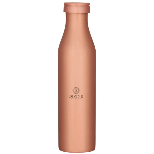 BMC PLAIN copper bottle 950 ML / Copper / Copper Designer Water Bottle with Advanced Leak Proof Protection and Joint Less, Ayurveda and Yoga Health Benefits. (950ml, Pack of 1 Unit)