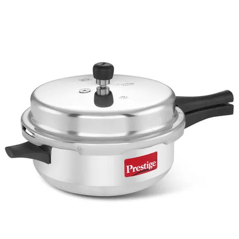 Prestige Popular Virgin Aluminium Senior Deep Pan Pressure Cooker, 6 L (Silver)