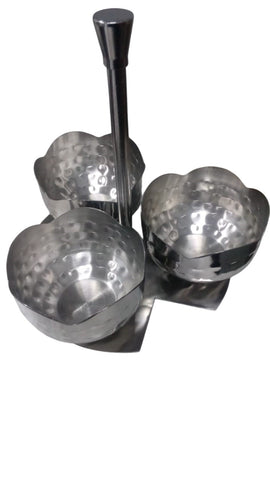 Stainless Steel ASTRO MUKHWAS & PICKLE SET 3PC