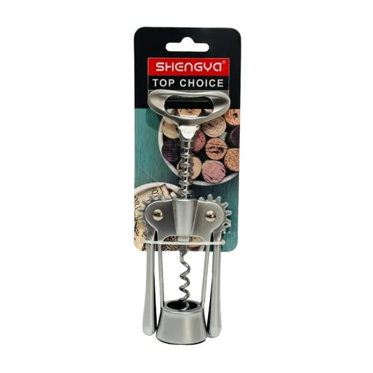 T-Shaped Wine Opener Corkscrew | Classic White Wine Bottle Opener for Easy Cork Removal