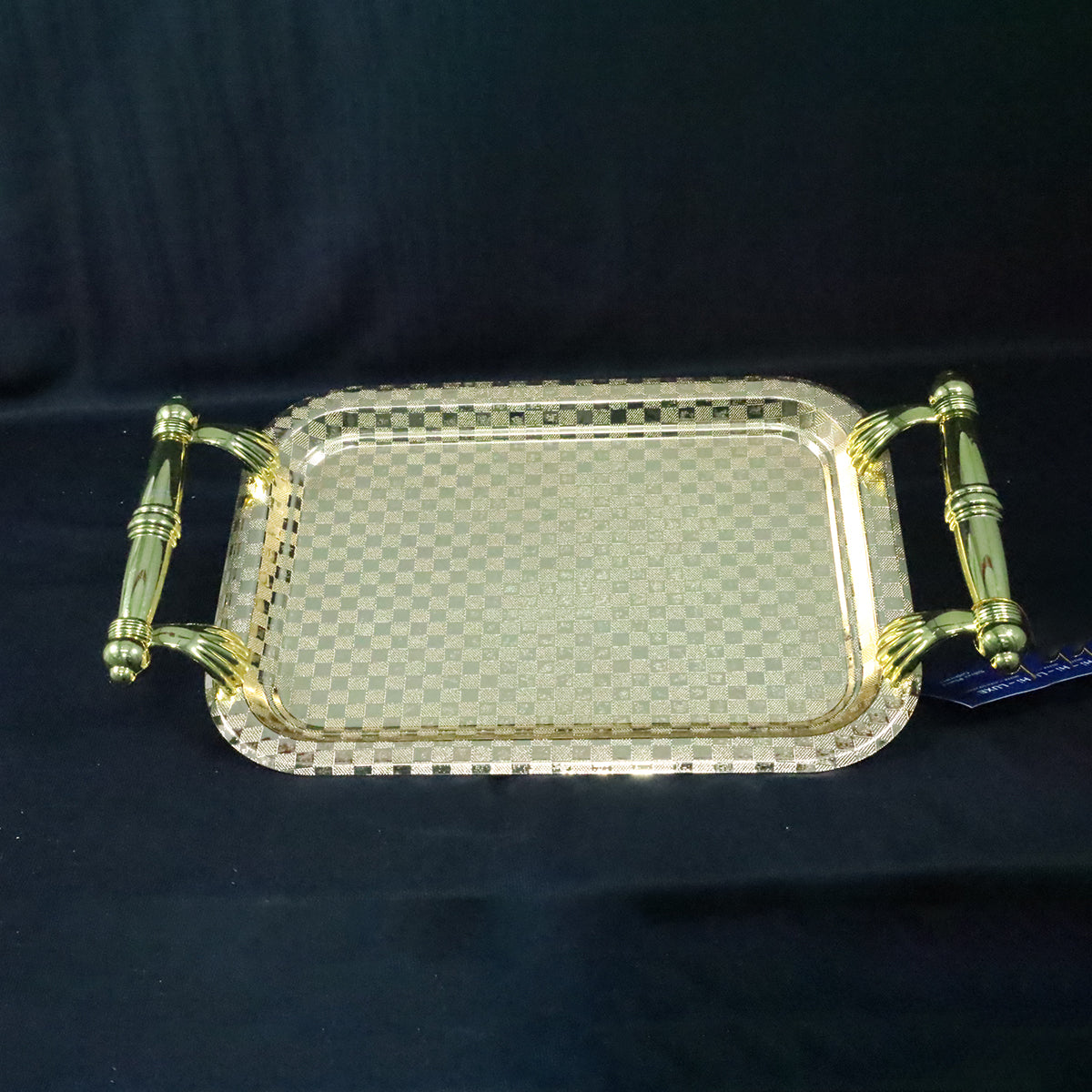 SILVER PLATED GOLD COLOUR TRAY