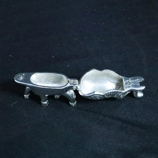Silver Plated Elephant Kumkum Dabbi | Elegant Traditional Pooja Accessory