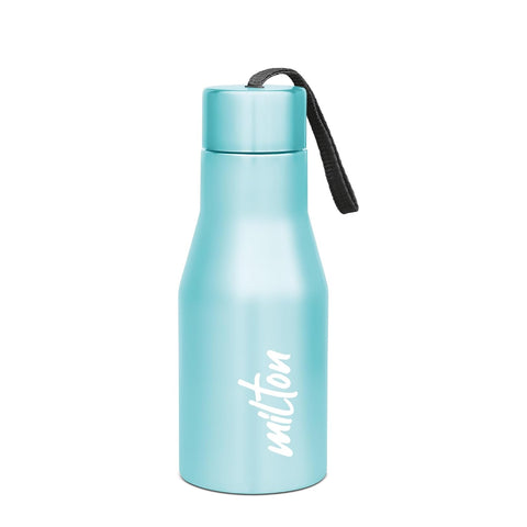 MILTON Super 500 Stainless Steel Water Bottle 475 ml, Single Walled, ISI Certified I Leak Proof Lid, Rust Proof I For School, Office, Gym I Multocolor