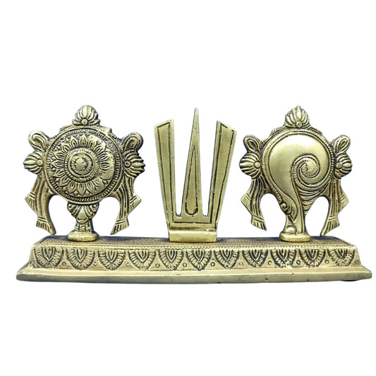 Tirupati Balaji Metal Venkateswar Sri Tilak Chakra Srinivasa Statue Idol Brass