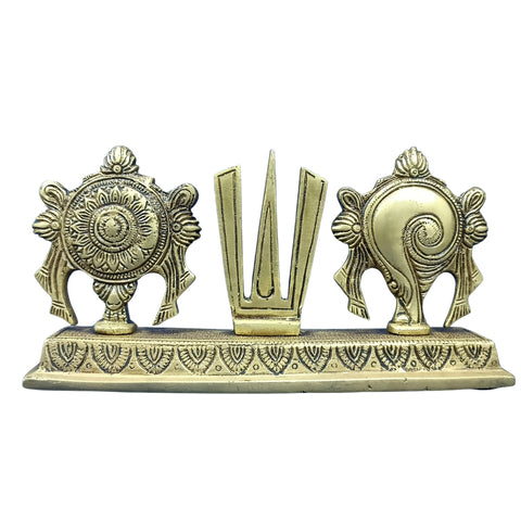 Tirupati Balaji Metal Venkateswar Sri Tilak Chakra Srinivasa Statue Idol Brass