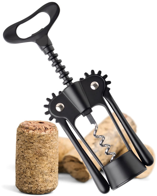 WINE OPENER BLACK Wine corkscrew, T-shaped wine bottle opener Bottle Opener