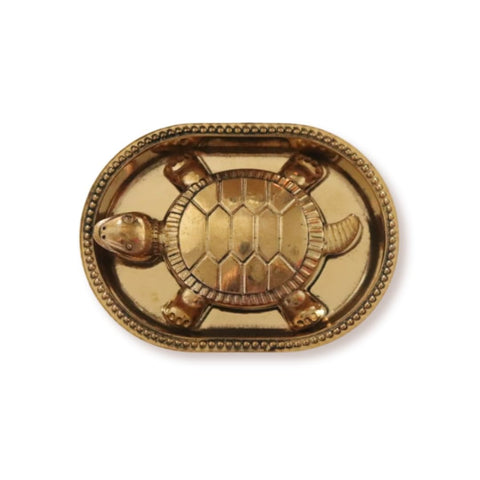 Agromech Brass Kachua Tortoise on Plate no.4