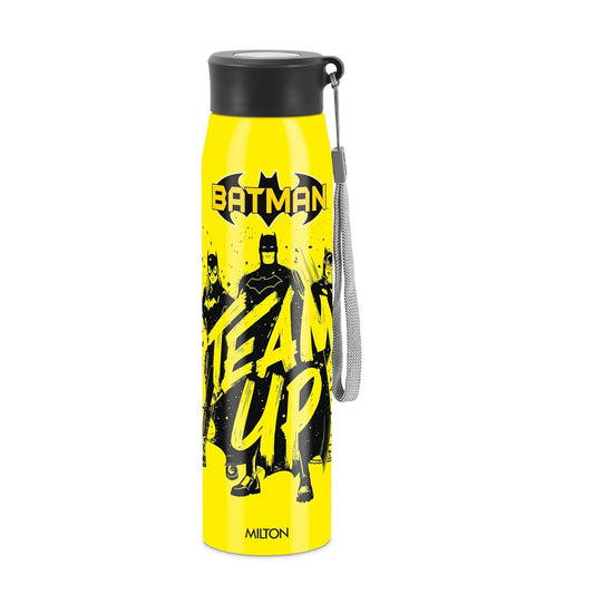 MILTON Handy Design 850 Stainless Steel Sipper Water Bottle 780 ml, Single Walled, ISI Certified I Leak Proof Lid, Rust Proof I For School, Office, Gym I Yellow (LOONEY TUNES)