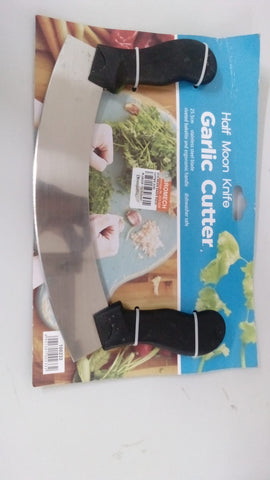 Moon Shape Pizza Cutter - Rocking Stainless Steel Slicer & Herb Mincer