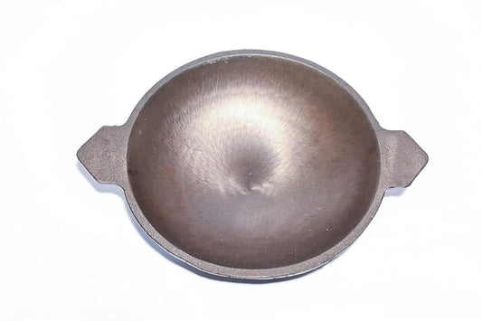 Aarogyam Cast Iron Appam Pan – 8 Inch (20.5cm), 1L Smooth Finish Non-Stick Kadhai