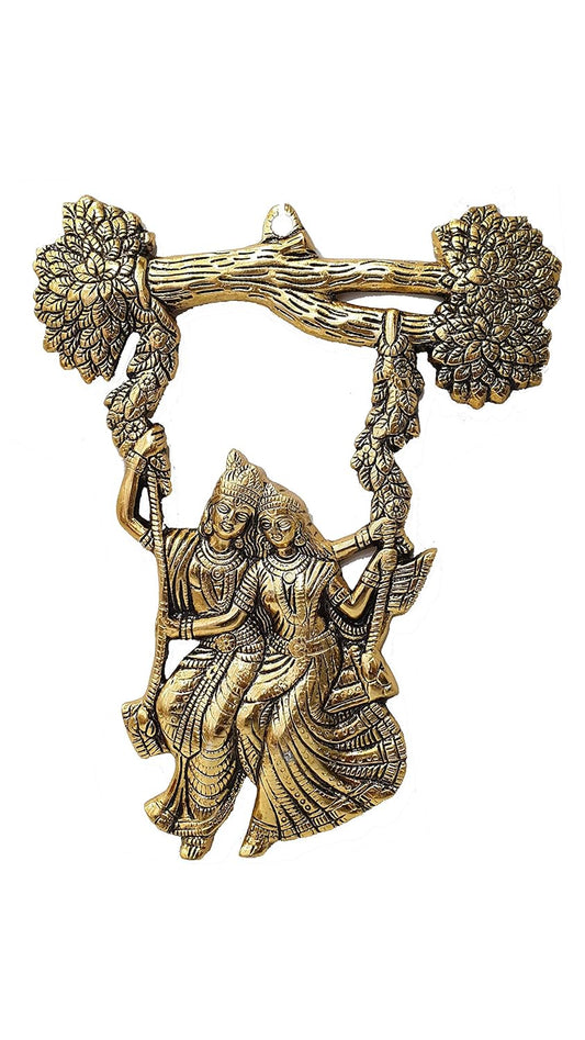 Metal Wall Hanging Radha Krishna Jhula Swings