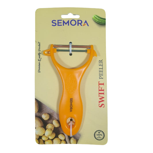 Semora Swift Peeler | Stainless Steel Blades (orange)