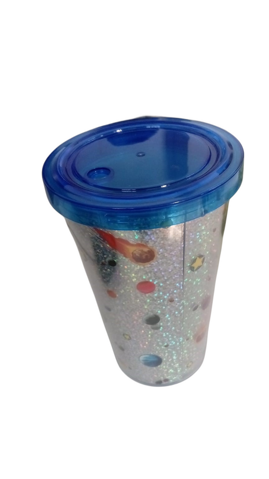 Straw Glass – Reusable Drinking Glass with Built-in Straw