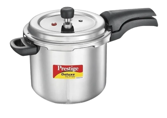 Prestige Alpha Stainless Steel Pressure Cooker 5.5 Liters Silver (20251ALPHACooker)