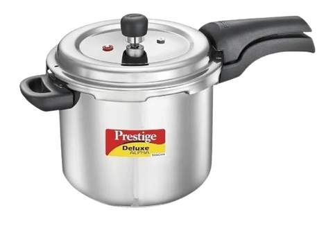 Prestige Alpha Stainless Steel Pressure Cooker 5.5 Liters Silver (20251ALPHACooker)
