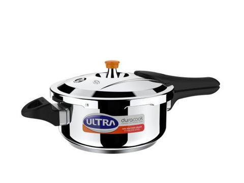 ULTRA DURACOOK 3 L Outer Lid Induction Bottom Pressure Cooker (Stainless Steel)