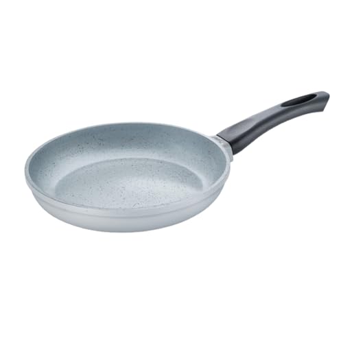 Prestige Ceraglide Die Cast Aluminium Ceramic Fry Pan 24cm/1.6L Grey|3 Layer Easy Release Coating|Works on Gas & Induction|Extra Thick Heavy Base|Stain Resistant|Cool Touch Handle|1 Year Warranty