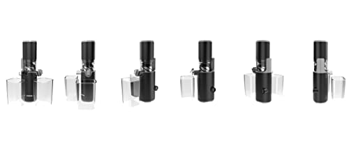 Borosil 130W Easy Cold Press Slow Juicer | Compact Design Portable Less Oxidation, Anti Drip Outlet Lid | Fruit & Vegetable Juicer | 1 Year Warranty | Black