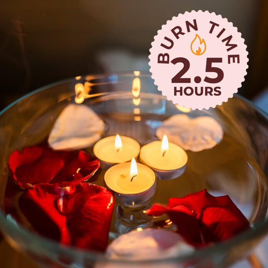 Pack of 12 Unscented Tealight Candles (White)| Ideal for Home Decor & Gifting| Lead-Free Wick| Smokeless| Sootless| 2.5 Hours Burn time Each|9 g