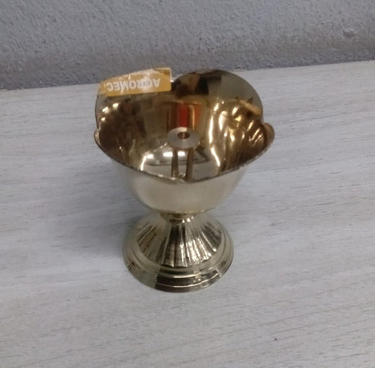 Brass Kamal Rose Akhand Deep No.4