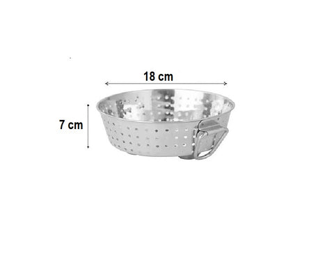 Stainless Steel Small Rice Strainer No.1 with Handles Colander for Washing Vegetables Strainer