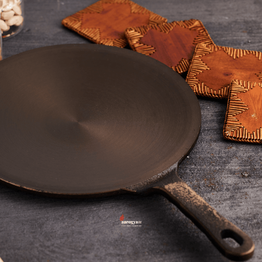 Cast Iron Single Long Handle Roti Tawa Tawa 27 cm diameter