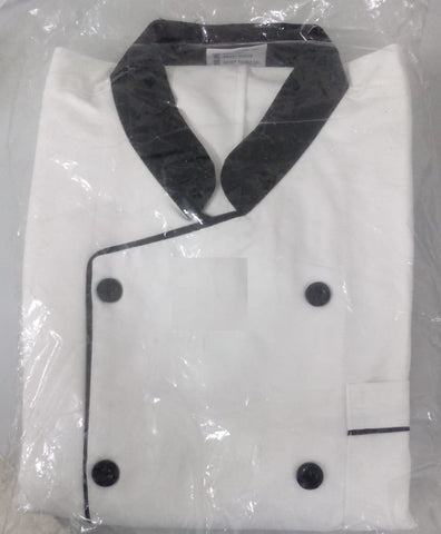 Unifab Plus Size Chef Coat - Professional White Half Sleeve Uniform