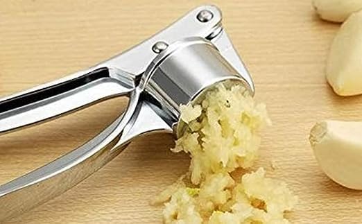 SHENGYA Stainless Steel Garlic Press (Silver)
