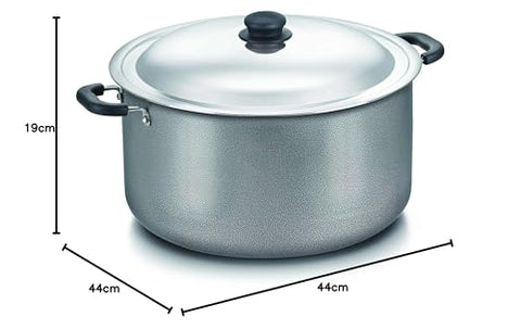 Prestige Omega Select Plus Non-Stick PFOA Free Biryani Pot with Stainless Steel Lid, 12 Litre