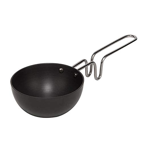 Wonderchef Hard Anodized Large Aluminium Tadka Pan | 11cm, Black