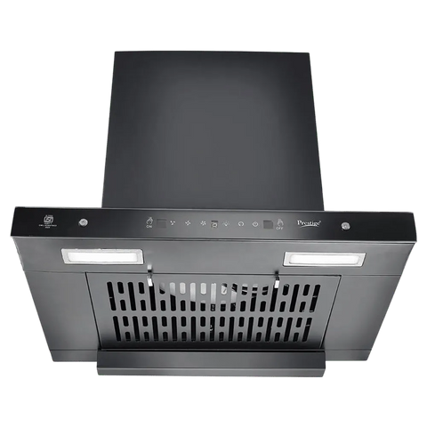 Prestige Edge 600 60cm 2038.81m3/hr Ducted Auto Clean Wall Mounted Chimney with Revolutionary Motion Sensor (Black)