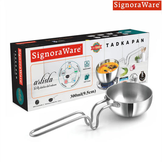 signoraware Artista Triply Tadka Pan U-Handle 9.5cm (300ml)