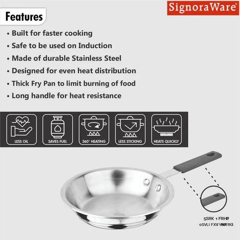 Premium Artista Tri-Ply Mini Fry Pan 12.5cm 500ml Nonstick