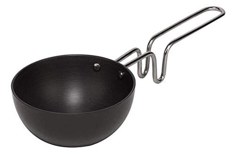 Wonderchef Hard Anodized Large Aluminium Tadka Pan | 11cm, Black