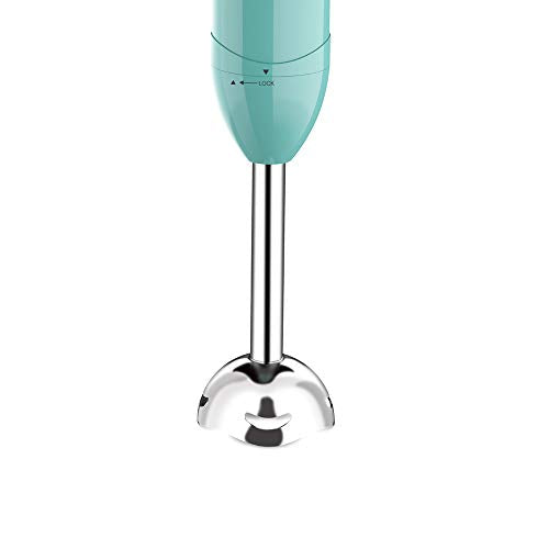 Bajaj HB 22 Silent 300 Watts Hand Blender | Detachable Abs Blender Stem | Additional Chopping Bowl & Attachments | 2 Yr Warranty 【Blue】