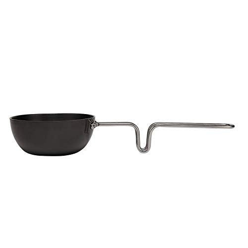 Wonderchef Hard Anodized Large Aluminium Tadka Pan | 11cm, Black