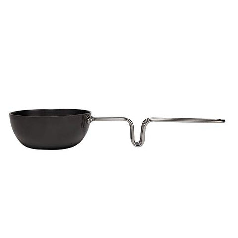 Wonderchef Hard Anodized Large Aluminium Tadka Pan | 11cm, Black