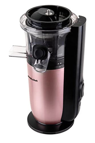 Morphy Richards Kenzo Cold Press Slow Juicer, 150 Watts Powerful Dc Motor, 60 Rpm Speed, With Stainless Steel Filter And Rev Button, Rose Gold, 150 Watts