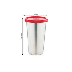 SignoraWare Steel Tumbler – Premium 420 ml Stainless Steel Drinking Cup with Airtight Lid