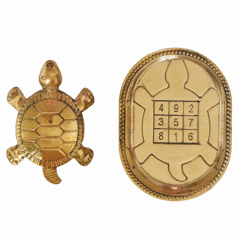 Agromech Brass Kachua Tortoise on Plate no.4