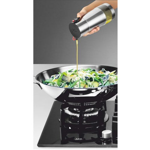 JVL Stainless Steel Oil Stoppers Pourers Dispenser With Flow Control 500 ml