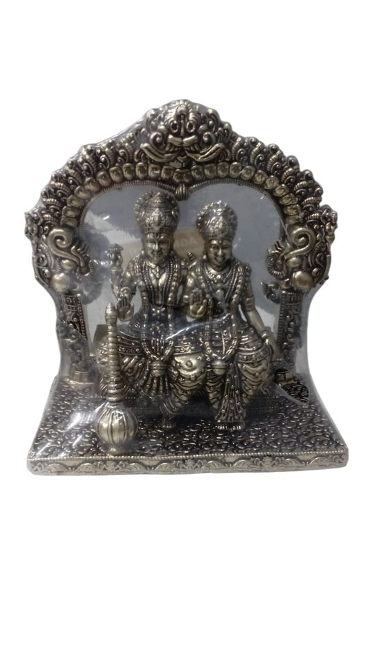 3D Brass Vishnu Laxmi Sitting Status