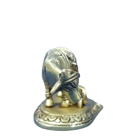 Pure Brass Cow with Calf Decorative Showpiece