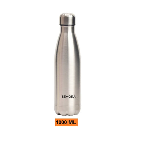 Stainless Steel PureFlow Hot & Cold/Vacuum Insulated Water Bottle 1000ml