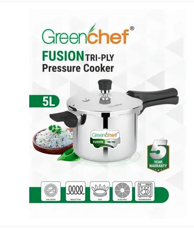 Fusion Triply Pressure Cooker 5 L Induction Bottom Pressure Cooker